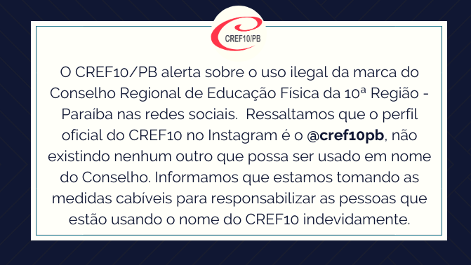 CREF10 faz alerta sobre perfil falso nas redes sociais